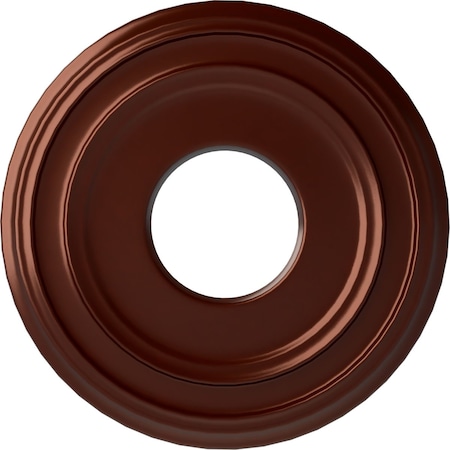 Ekena Millwork Classic Ceiling Medallion (Fits Canopies up to 7 1/4"), 12 3/8"OD x 4"ID x 1 1/8"P, Antique Copper CM12CLACS